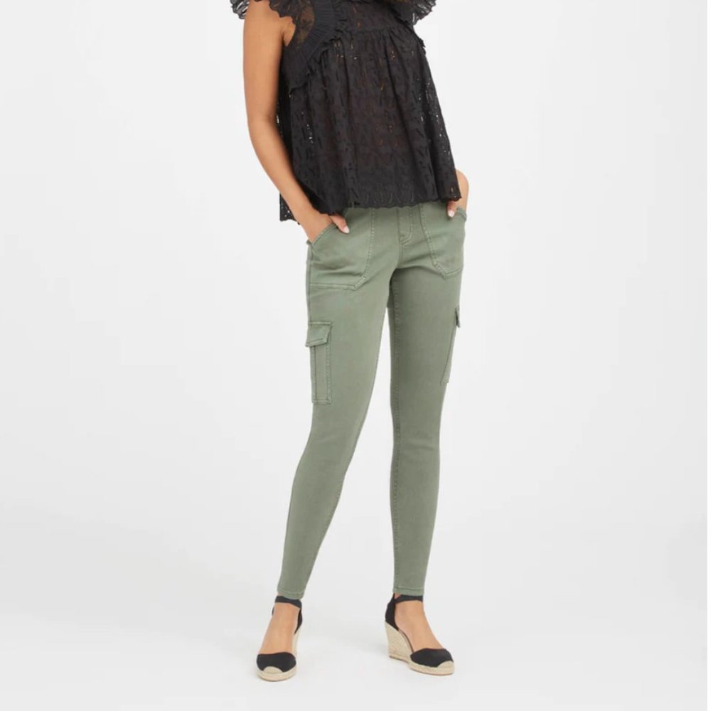 Stretch Twill Ankle Cargo Pant